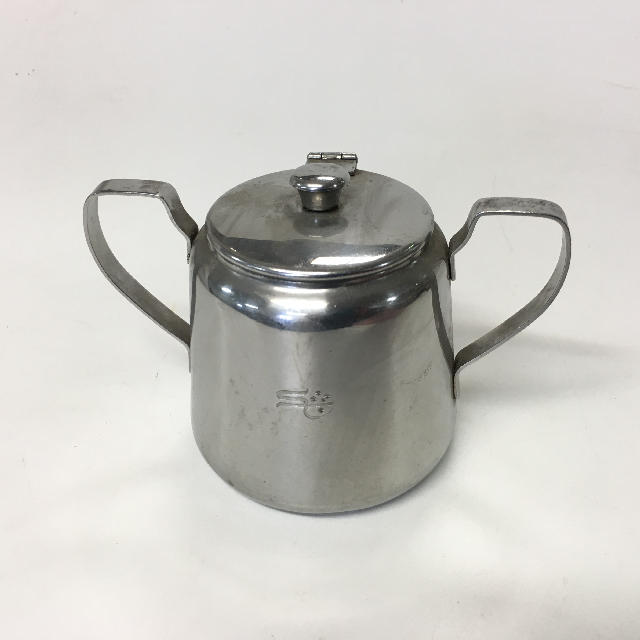 SUGAR BOWL, Stainless Steel w Handles